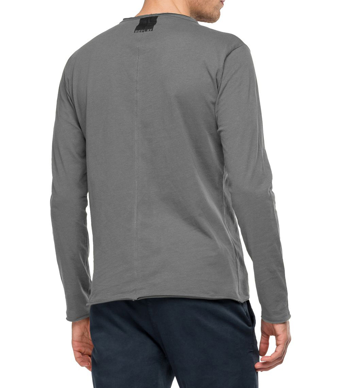 ベーシックジャージー クルーネックロングTシャツ 詳細画像 ダークグレーメランジ 2